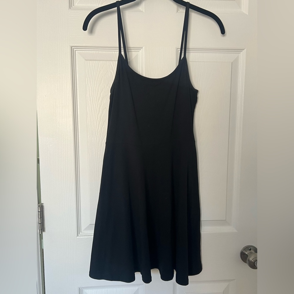 H&M Black skater dress size Small